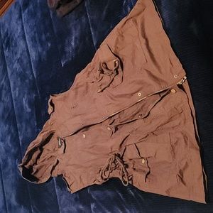 Zip up vest Zenana 2x mocha